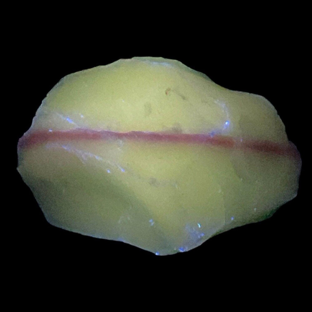 Lime Pink Art Glass Cullet‎ Layered Glowing Manganese Slag Glass #4GL157